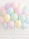 Pastel Balloon Birthday Pack of 100 – blush pink, mint, lavender, baby blue and peach latex balloons for party decoration and balloon garlands