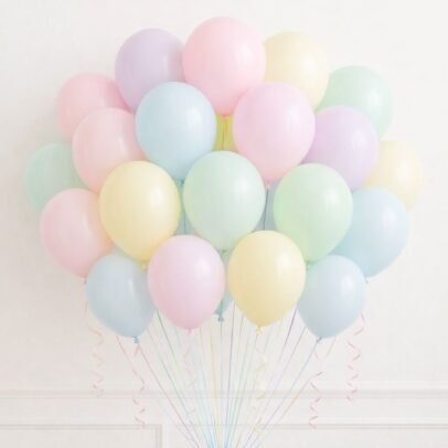 Pastel Balloon Birthday (Pack 100)