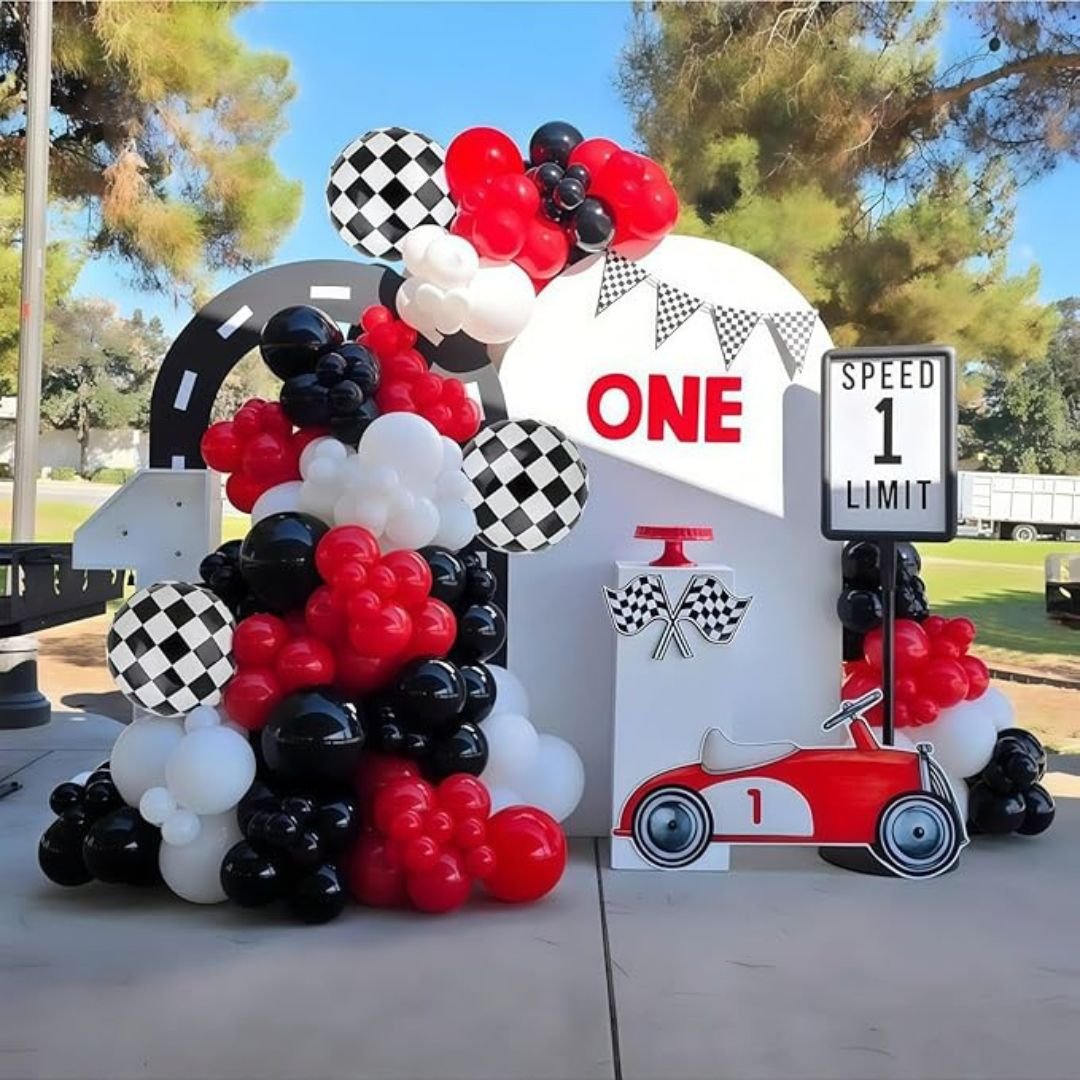 Car Racing Theme Birthday Decoration Kit – Best 68-Pc Set for Boys - Image 2