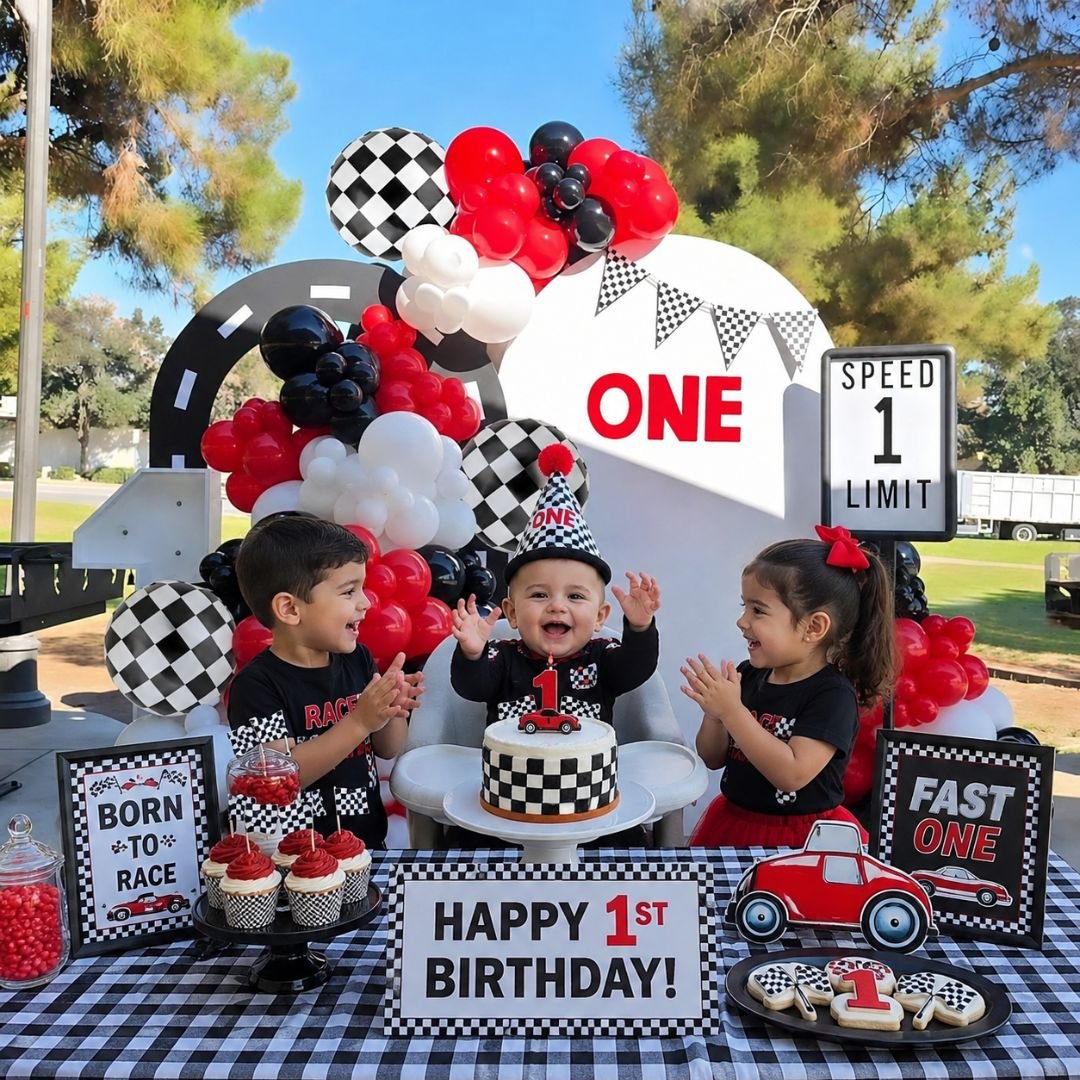 Car Racing Theme Birthday Decoration Kit – Best 68-Pc Set for Boys - Image 5