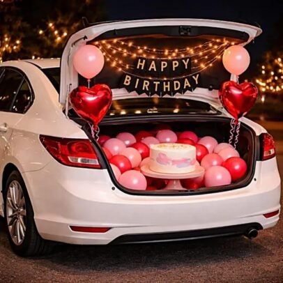 Car Boot Decoration for Surprise Birthday Decoration 34Pcs