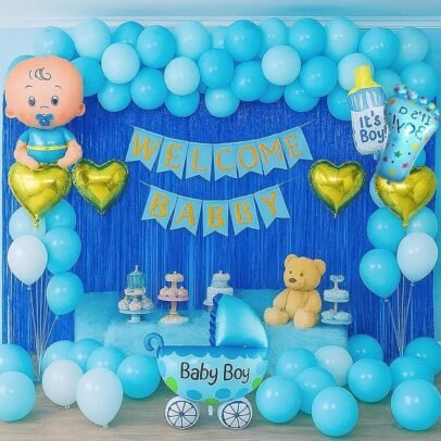 Welcome Baby Boy Decoration Kit