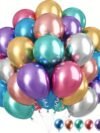 Chrome Balloons – Metallic Mirror Finish Latex Balloons in Gold, Silver, Rose Gold, Blue and Purple for Party Decor