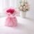 Pink Satin Ribbon Rose Bouquet – handcrafted blush pink decorative floral gift with layered satin petals, gift-ready packaging