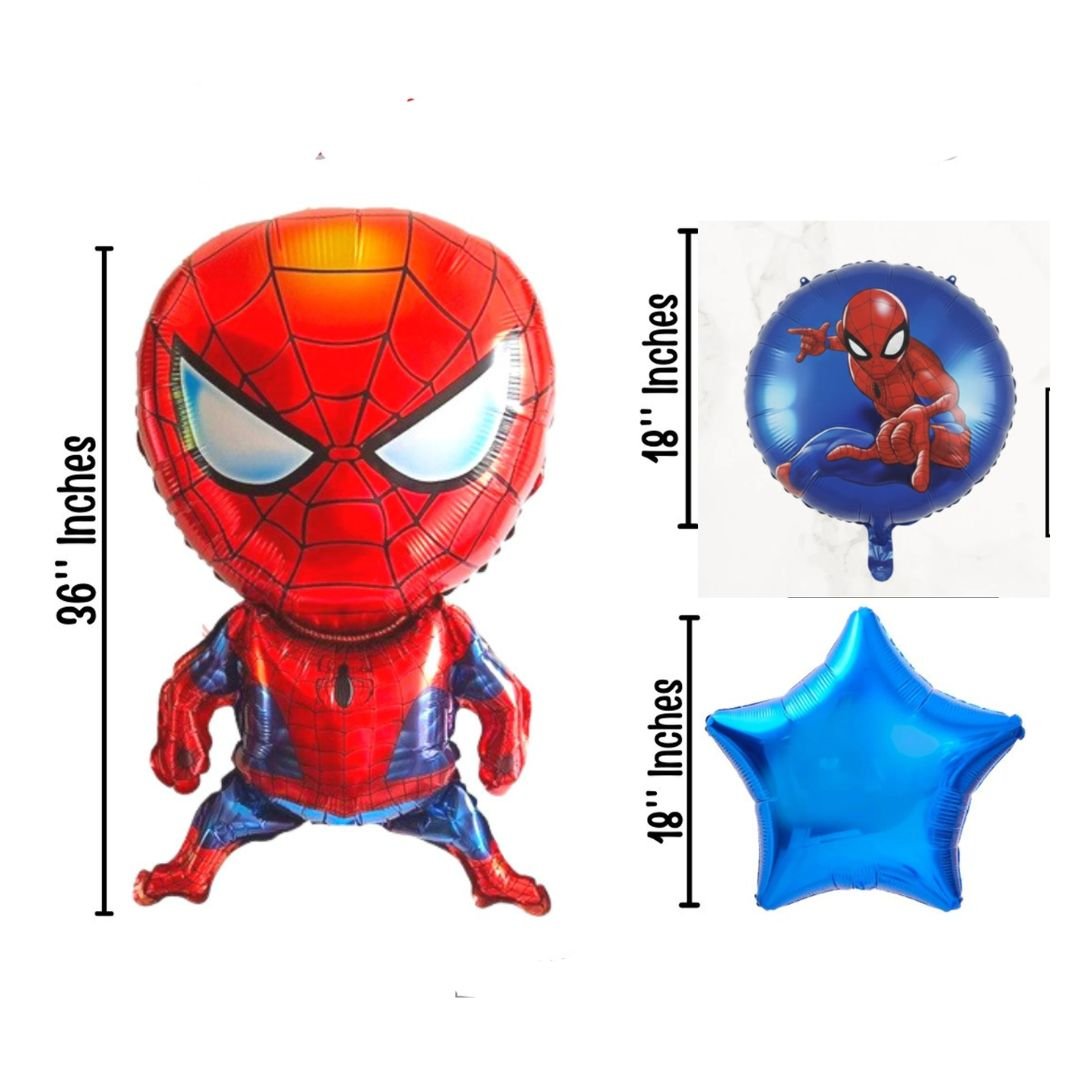Spider-Man Theme Foil Balloon Set – Stunning 5-Piece Superhero Birthday Party Decoration Kit - Image 4