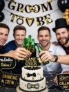 Groom To Be Decoration Kit – 43-Piece Black Gold Bachelor Party Set with Banner, Balloons and Photo Booth Props