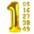 Gold Number Foil Balloon 16 Inch – premium metallic gold finish number balloon for birthdays, anniversaries and party decorations