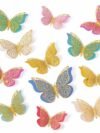 3D Butterfly Wall Sticker - 12-Pc Multicolor Double Layer Set with Balloon Arch Decor