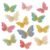 3D Butterfly Wall Sticker - 12-Pc Multicolor Double Layer Set with Balloon Arch Decor